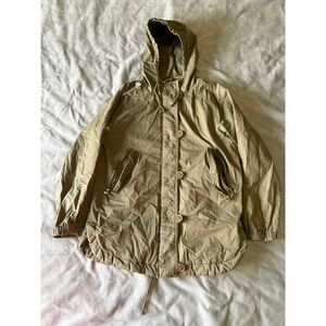Love Tree Womens Medium Olive Green Utility Jacket Hooded Full Zip Parka Coat